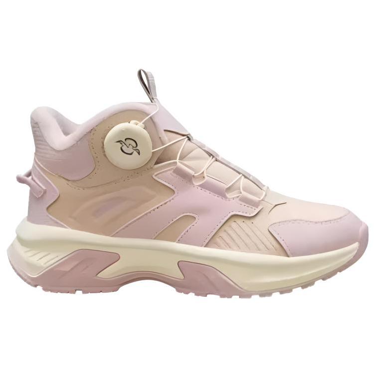 Anta Unbounded Winter Warm High-Top Plush Thick Non-Slip Casual Cotton Shoes Women Sneaker 122518964-4