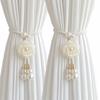 2Pcs Minimalist Floral Curtain Tiebacks Modern Curtain Holdbacks  Hanging Ornament