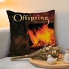Cushion Cover  Linen  SkinFriendly Soft Decorative Case for Sofa Home Decor The Offspring Band Pillow Cover