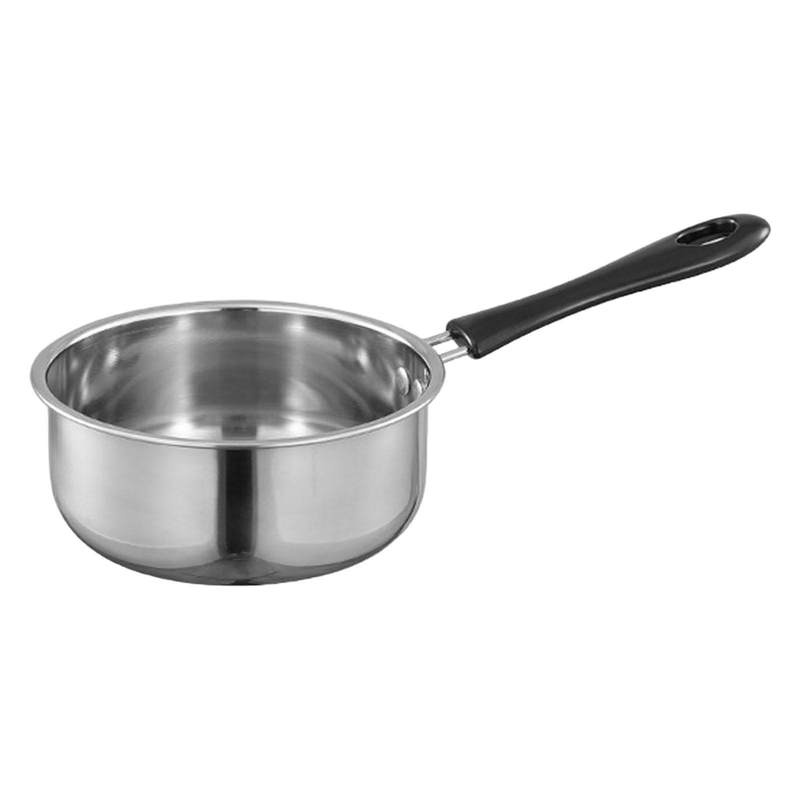 

Small Saucepan with Long Handle Non Stick for Gas Stove Kitchen Stove Top срібний