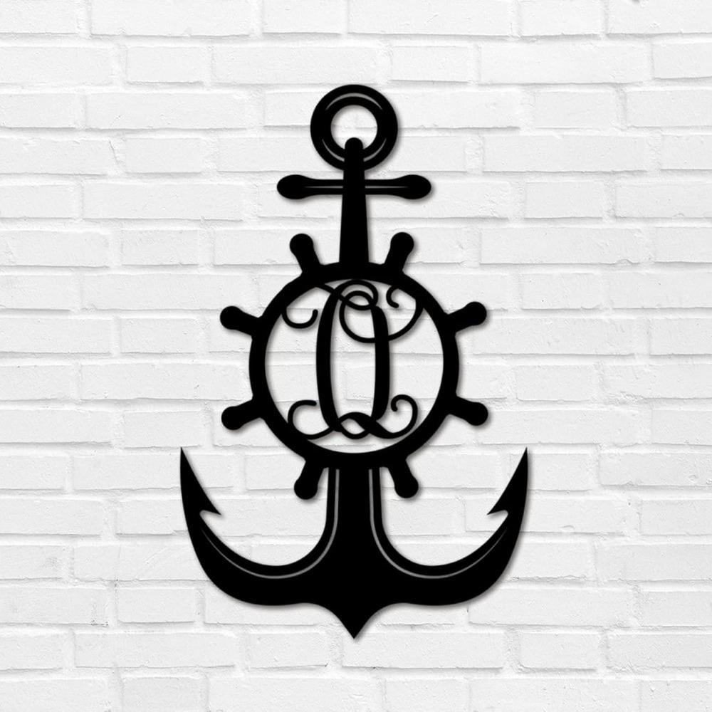 Custom Iron Letter Metal Wall Art Monogram Address Sign Retro Plaque Garage Patio Backyard Garden Decoration 12 Inch