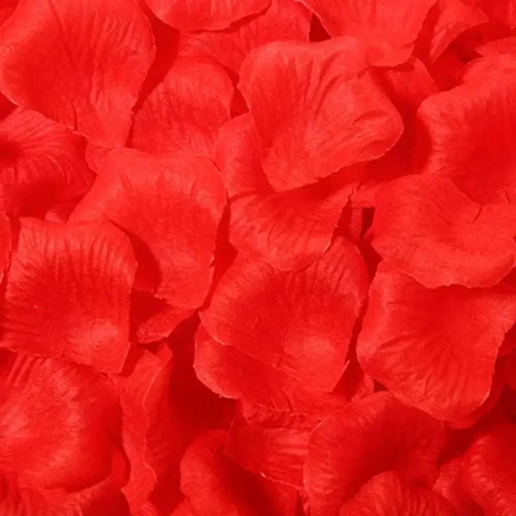 2000/100pcs Artificial Rose Petals Flowers Romantic Anniversary Silk Fake Petal for Brithday Wedding Party DIY Decoration Rose