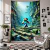 Wall Tapestryminecraft Art Hanging Cloth Decorative Background Cover for Room Decoration