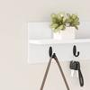 Wall Mounted Nightstand White 60 X 10.5 X 18 Cm Engineered Wood
