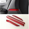 Inner Door Speaker Audio Loudspeaker Strip Molding Cover Trim For Honda CR-V CRV 2017- Red Carbon Fiber Interior Accessories