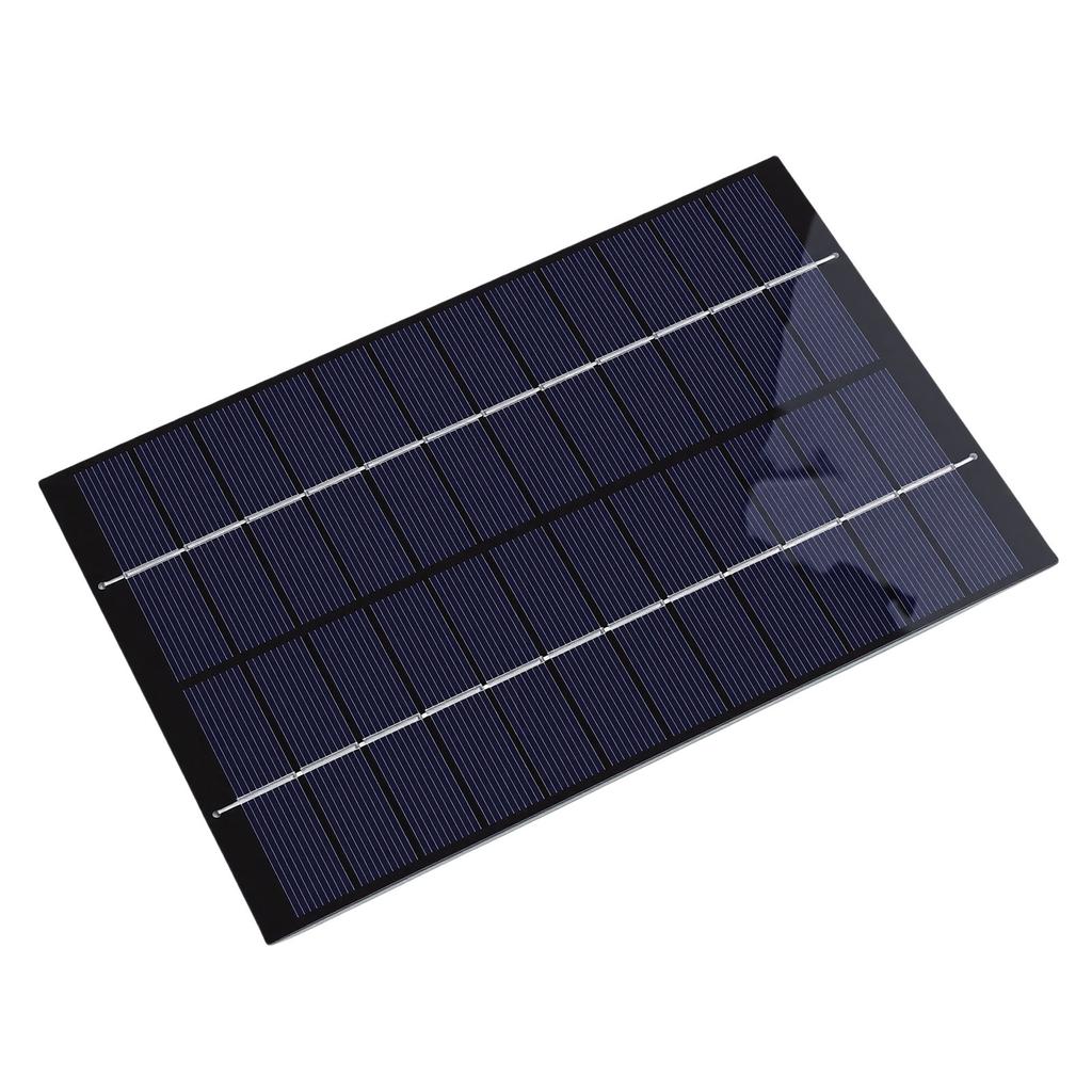 Solar Panel, 4.2W Polycrystalline Silicon Outdoor Solar with USB C for , Security Cameras and Camping