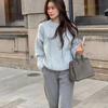 Lazy Style Twist Sweater for Women Autumn Winter Thick Warm Loose Knitted Pullover Vintage Streetwear Knit Jumper Tops