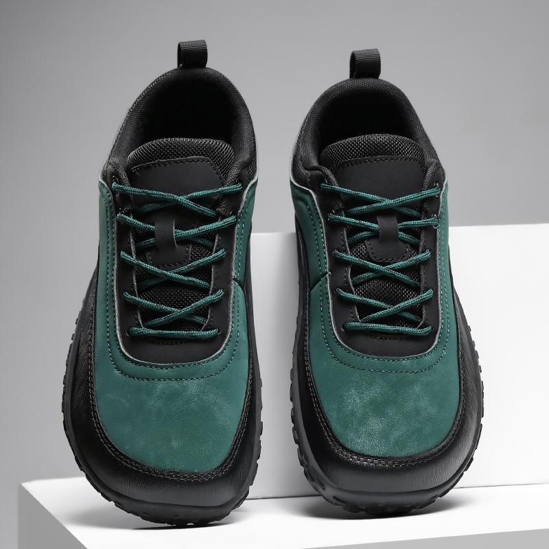 Fashion Vintage Style Casual Shoes Outdoor Leather Mens Sneakers Fashion Trend Sports Footwear Leisure Man Hiking Shoes Treking Footwear