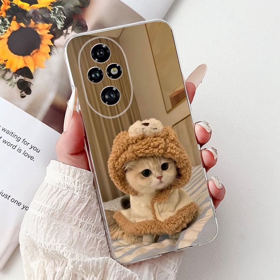 For Honor 200 Pro Honor200 Elegant Floral Butterfly Phone Case For Honor 200 200Pro Soft Silicone TPU Cases