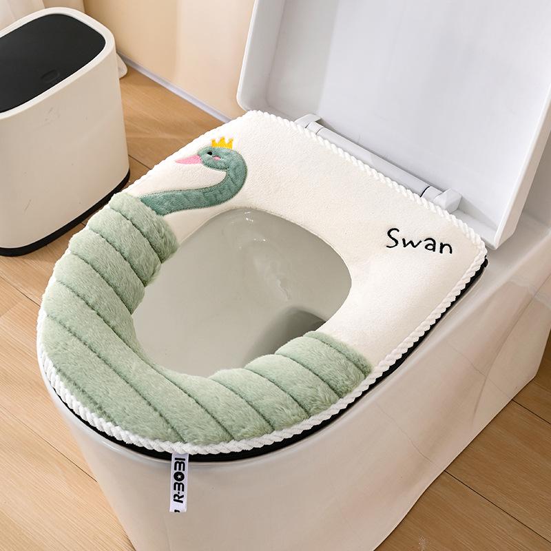 

Waterproof Universal Zipper Toilet Seat Cover - All-Season, Home Cushion Pad