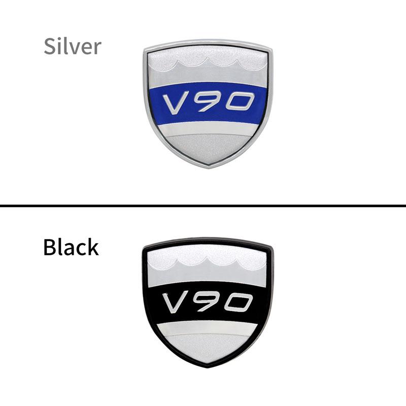 3D Metal Chrome Car Fender Sticker Side Emblem Badge For Volvo V40 V60 S90 V90 S60 S80 XC60 XC40 S80L Logo Auto Accessories