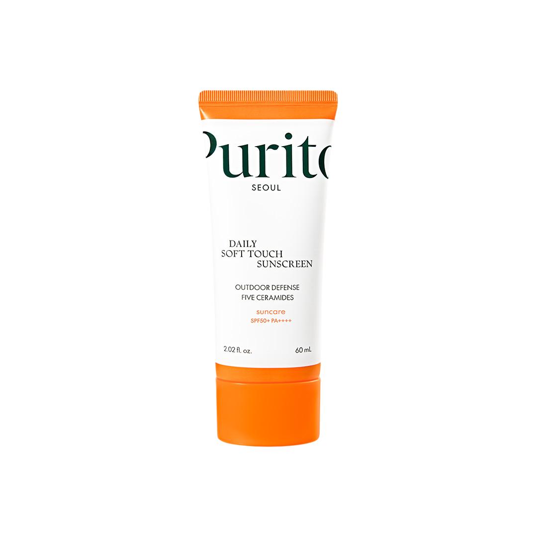 

Purito Seoul Daily Soft Touch Sunscreen SPF50+ PA++++ – Легкий солнцезащитный крем с 5-кратной защитой, корейский