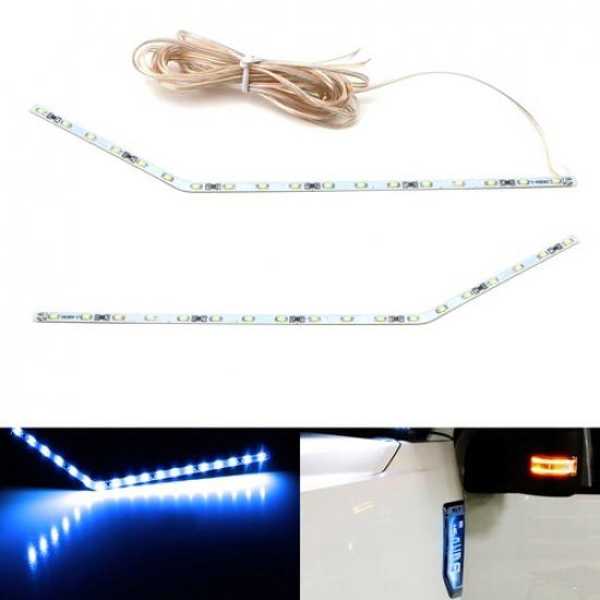 Blue LED Background Illumination Kit 2017- F250 F350 F450 Side Fender Emblem