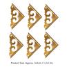 8pcs 1.2in Box Corner Protector Brass Table Corner Guard Vintage Short Side Corner Guard  Cabinet