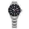 RATIO FreeDiver Sapphire Crystal Women's Dive Watch with Japanese Automatic Movement, 200m Water Resistance, Black/White.