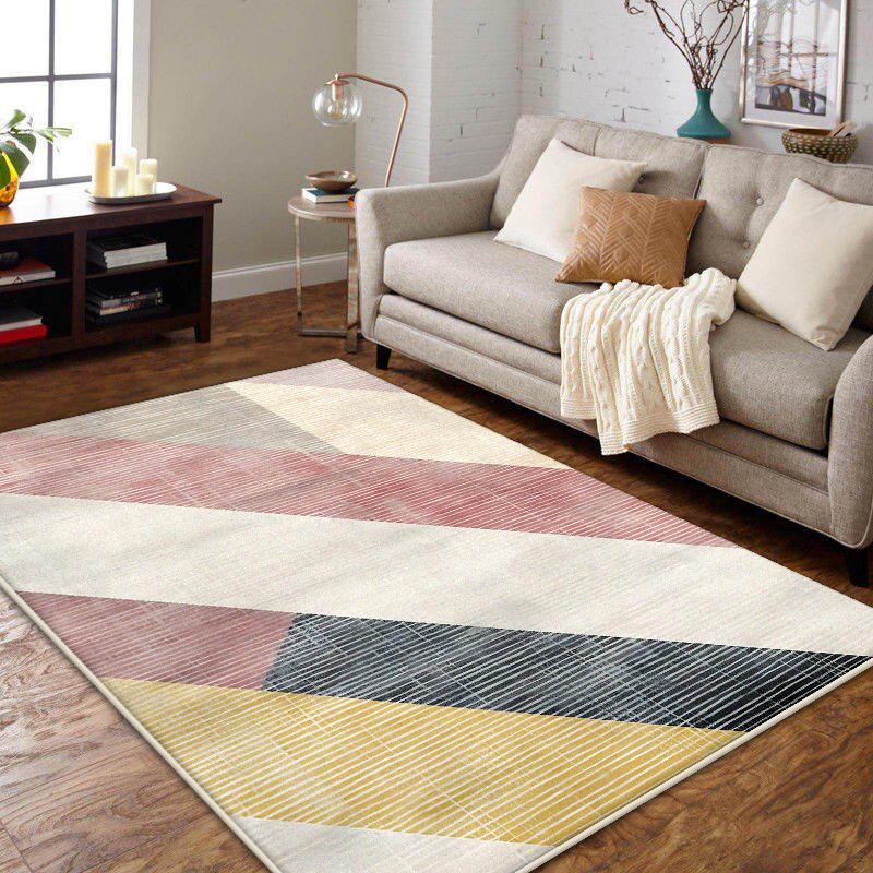 

Північний геометричний килим для вітальні сучасний декор домашній диван великі килими спальня узголів я м який антиковзкий килимок плюшевий миється 100*160cm