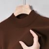 Men's Half-High Collar Thick Knit Sweater - Autumn/Winter Velvet Business Layer
