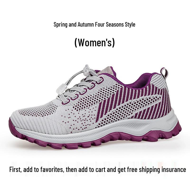 Women s Soft Sole Non-slip Walking Shoes for Spring and Summer – Comfortable Old Beijing Style for Middle-aged and Elderly 37