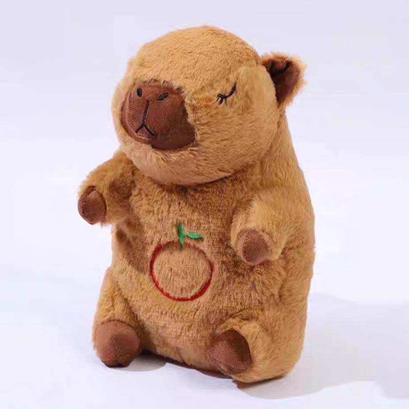 Baby Capybara Breathing Sleep Plush Toys Baby Sleep Companion Sound And Light Creative Doll Toy For Kid Birthday Gift
