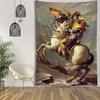 Heroic Napoleon Tapestry  Equestrian Portrait  Historical Art Piece  Unique Wall Art for Bedroom  History Lover Gift