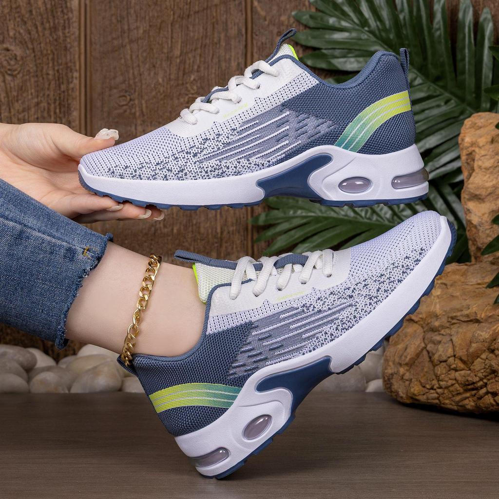 Women's Casual Korean Style Fly-Knit Running Shoes - Large Size
