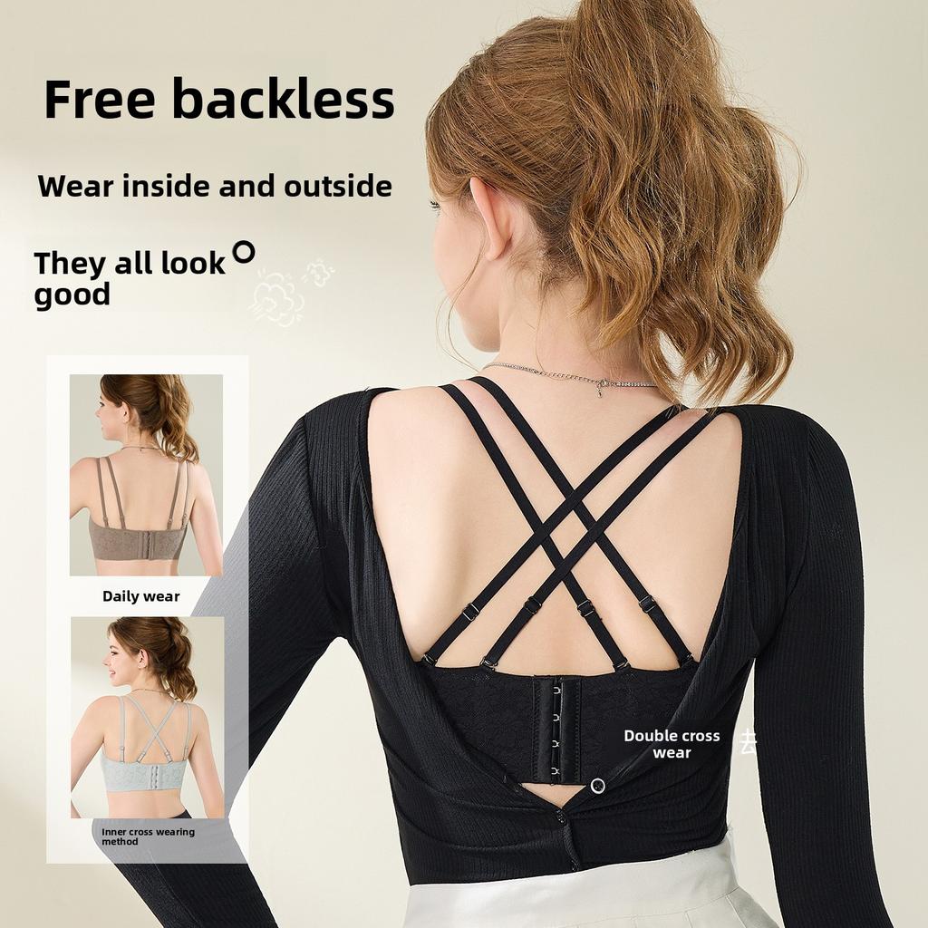 Taglia Grande Donna Estate Sexy Pizzo Schiena Bella Orecchie di Coniglio Coppe Petto Abbondante Mostra Piccolo Senza Tracce Raccoglie La Coppia di Lingerie da Latte