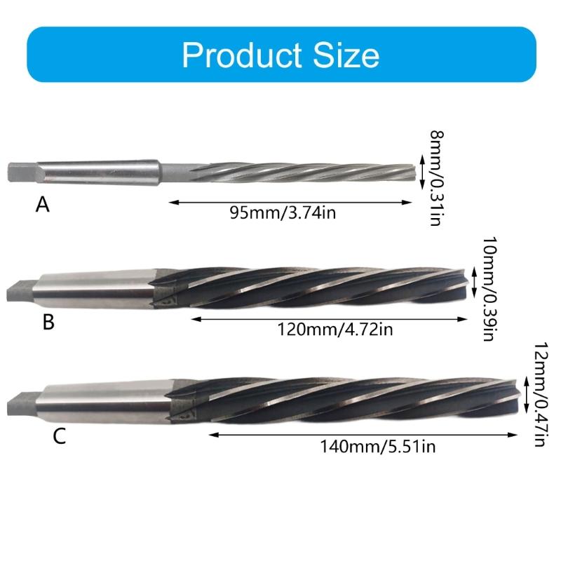High Precise Helical Taper Machine Reamer Suitable for Skilled Machinists Metal & Mold Manufacturing with 8 Flute Design