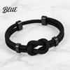 Bracelet Gift for Husband Adjustable Men Rope Infinity Knot Simple