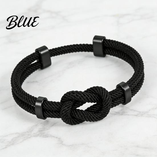 Bracelet Gift for Husband Adjustable Men Rope Infinity Knot Simple