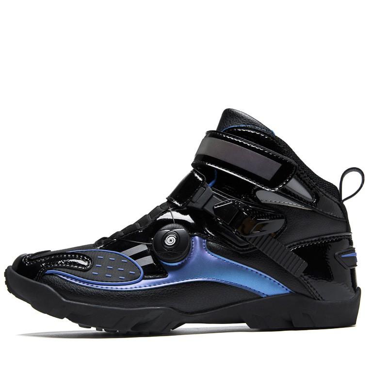 Mens Motorcycle Riding Boots All-Season Off-Road Touring Shoes Street Dirt Bike Riders
