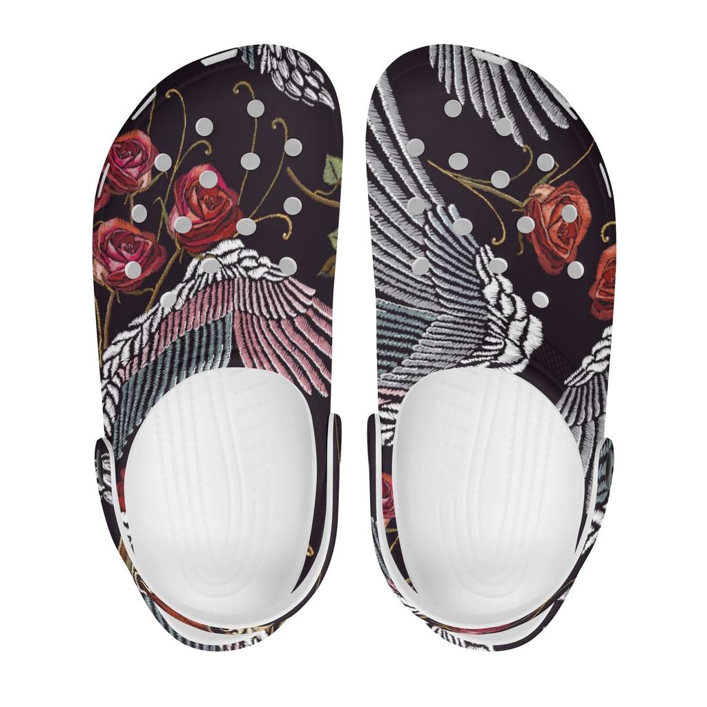 Cartoon Printed EVA Clogs Adult Unisex Ventilated Lightweight Slip On Casual Shoes Soft Sole Summer Sandals Daily Leisure Wear
