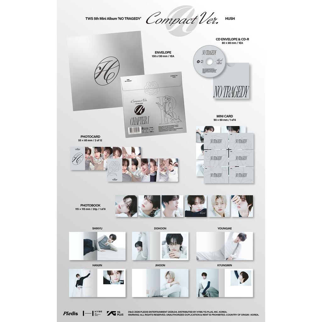 [pre-order] TWS 5th Mini Album - NO TRAGEDY (COMPACT Ver.) (HUSH)