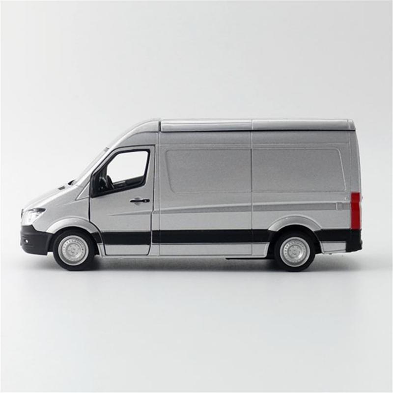 1:36 Benz Sprinter MPV Alloy Truck Car Model Diecast Metal Transport Dump Bus Commercial Car Vehicles Model Simulation Kids Gift