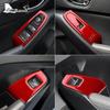Real Soft Carbon Fiber Sticker For Subaru Crosstrek Impreza 2024 2025 2026 Car Door Window Button Frame Interior Accessories