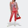 Adidas X Stella McCartney Color Block Listrado Leggings de Yoga Mulher Leggings Laranja Vermelho HG8787