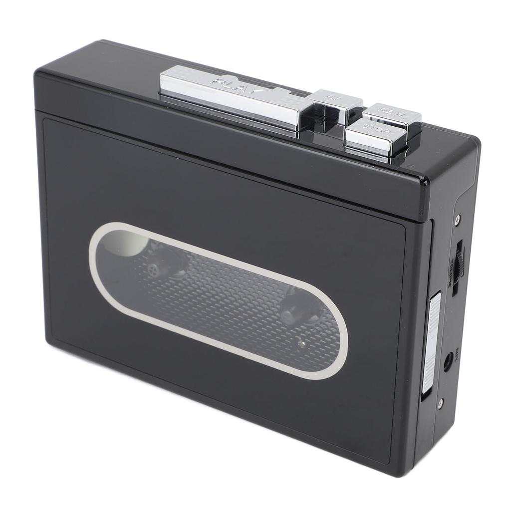 DC5V Tape Player with 3.5mm Earphone Jack Bluetooth 5.0 FM Radio Stereo Sound Vintage Portable