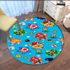 Mario Printed Round Rug Carpet Chair Rug Area Rug Entryway Doormats,for Office Chair Living Room Bedroom Kitchen Room.