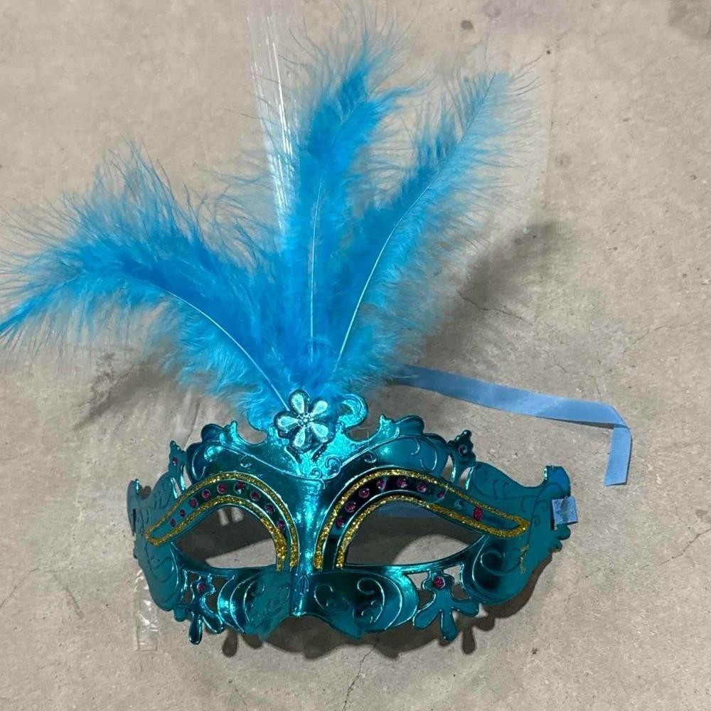 Partyzubehör LED leuchtende Maske Aufleuchtende Venedig Masken Maskenball Maske Feder Schmetterling Maske Geschenk