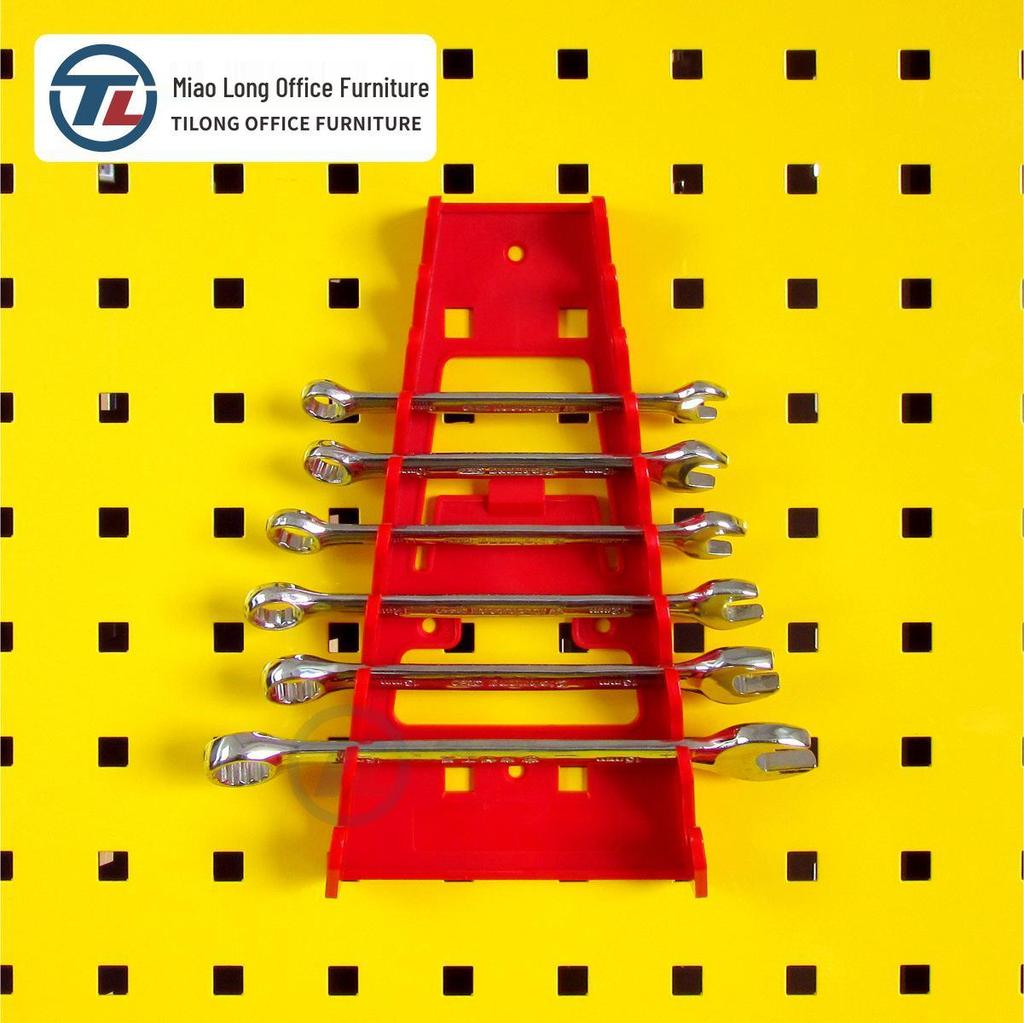 Plastic Pegboard Hooks with Square Hole - Wall-Mounted Tool Rack and Storage Shelf for Hardware Display
