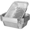 Disposable Aluminum Pot, 700ml, Square, 20 Sheets, Non-Stick Aluminum Foil, Fire Safe, Air Fryer Compatible, Barbecue, Aluminum Tray, Large