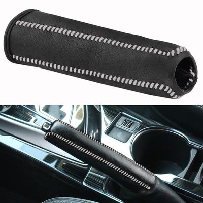 YFFSFDC Genuine Leather Handbrake Cover, General Purpose, Leather Cover, Protection, Dirt Resistant, Elegant, Luxury,