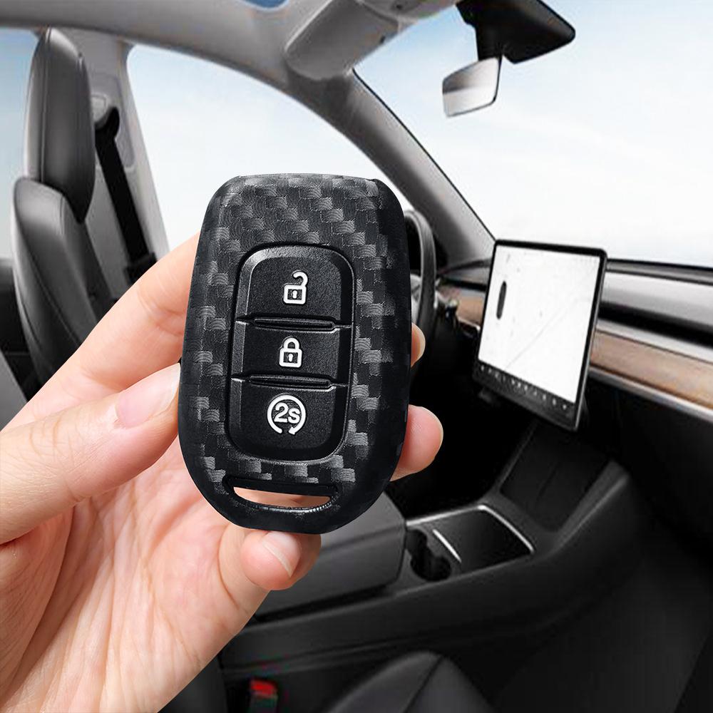 Pro Renault Clio 5 Logan Stepway TWingo SS2 Talisman Duster Pro Dacia Logan Silikonové pouzdro na klíč od auta Obal na klíč Dálkový chránič
