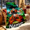 Custom Name Personalized Anime Print Blanket, Home Decor, Bedroom, Sofa, Camping, Couch, Gifts for Birthday Christmas