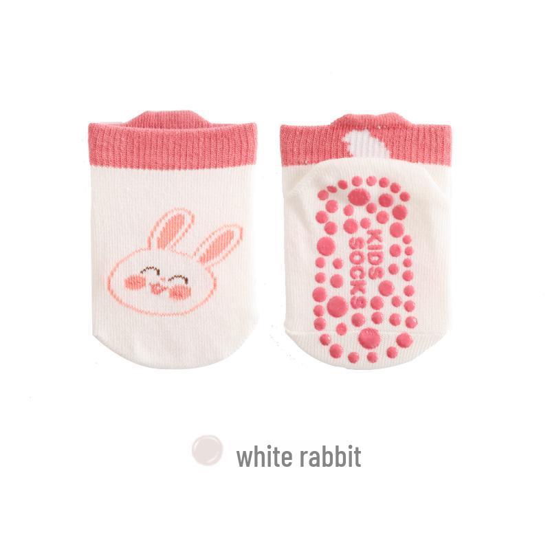 Baby-Baumwollsocken mit Rutschfestigkeit – Dünne Indoor-Knöchelsocken für Kleinkinder (Frühling Sommer Herbst)
