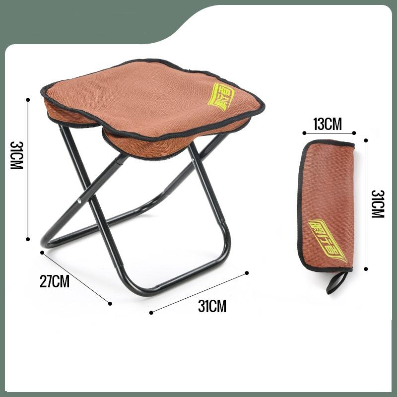 

Portable Outdoor Folding Stool Camping Chair Ultralight Stainless Steel Handbag Pocket Little Mazar Nature Hike Fishing Tourist