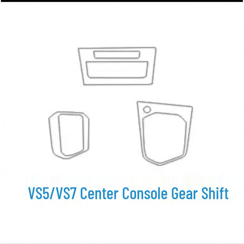 Jetta VS5/VS7 Interior Decorative Sticker for Models 19-25: Screen, Console, Gear Shift Protection.