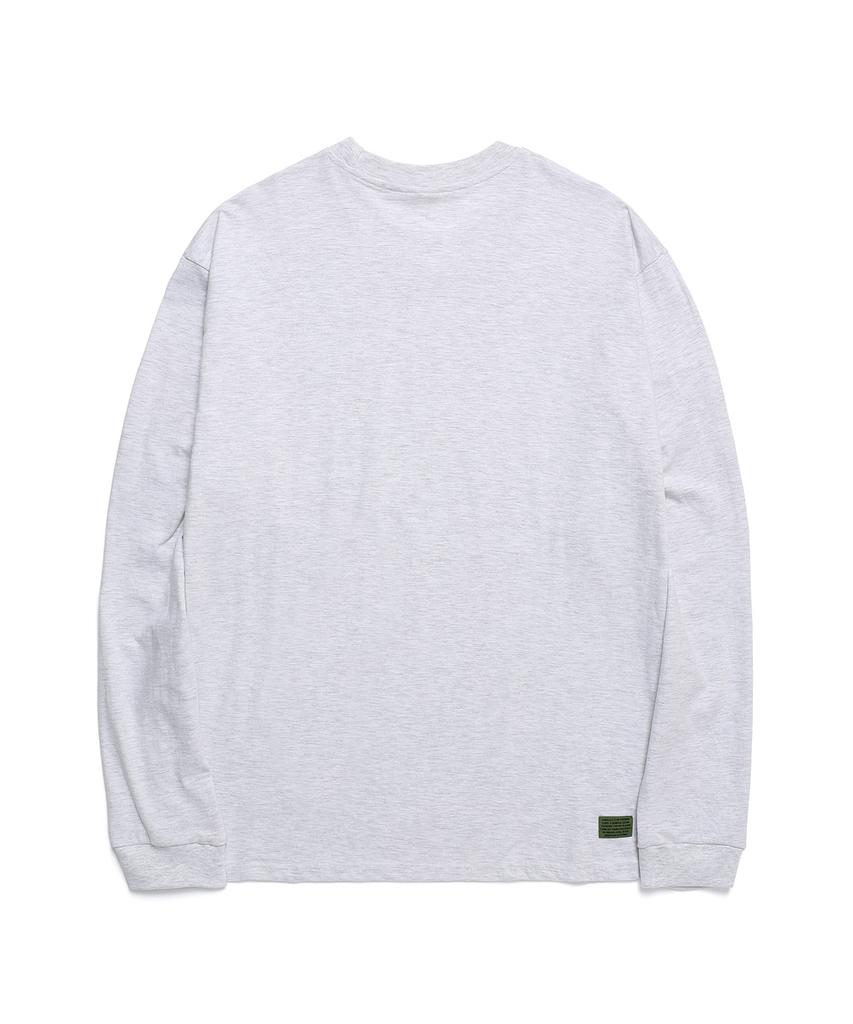ODDBALLS CLUB Odbc Error Logo Long Sleeve White Melange