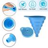 Silicone Liquid Funnel Universal Kitchen Funnel Car Engine Funnel  Washer Fluid Change