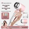 Compact High-Power Hair Dryer: Foldable, Portable, Quick-Dry with Temperature Control