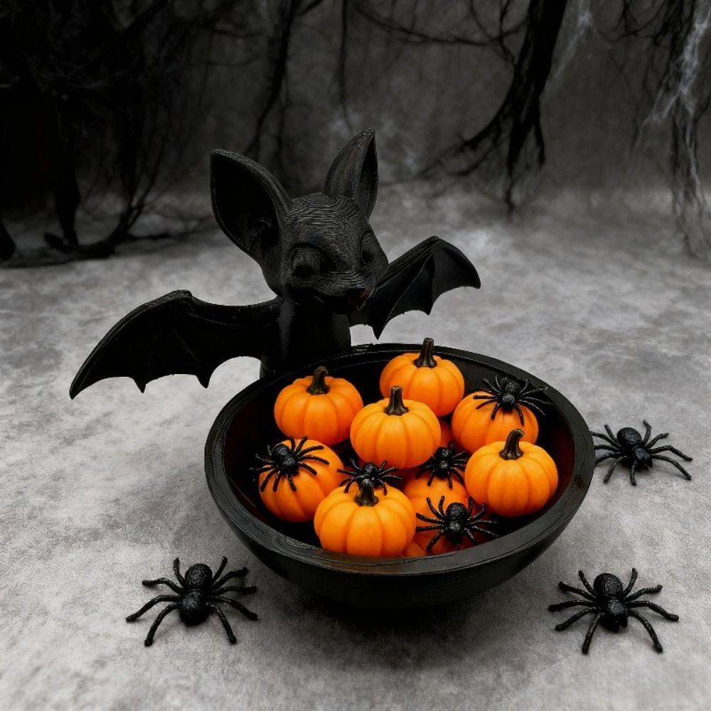 Gothic Style Bat Storage Box Halloween Display Holder Container Bat Decorative Tray  Desk